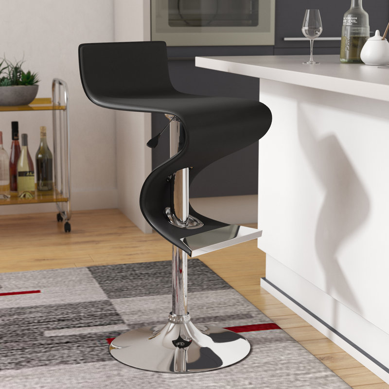 Wade Logan® Alton Adjustable Height Bar Stool & Reviews Wayfair